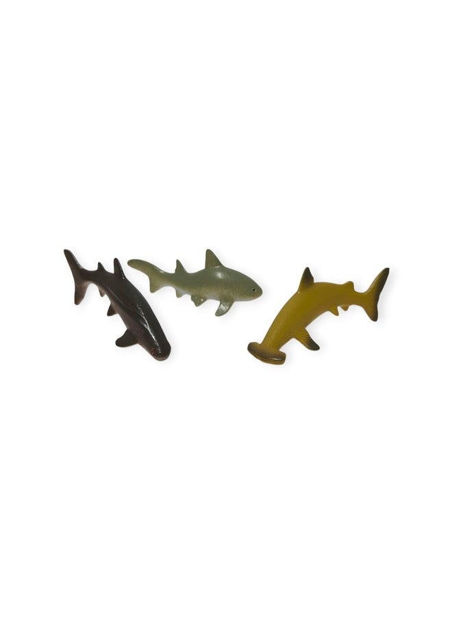 DIMAZO Small Kids Sea & Wild Animal Toys Sets for Fun, Educational, Spark Imagination and Learning (Multi Choice Sets) (Shark Fish) 12pcs - Image 5